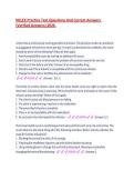 NCLEX Practice Test Questions And Correct Answers &lpar;Verified Answers&rpar; 2026&period;