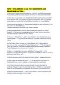 PSPO 1 EVALUATION EXAM 2026 QUESTIONS AND SOLUTIONS RATED