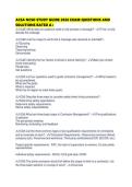 ACSA NCSO STUDY GUIDE 2026 EXAM QUESTIONS AND SOLUTIONS RATED