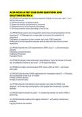 ACSA NCSO LATEST 2026 EXAM QUESTIONS AND SOLUTIONS RATED 