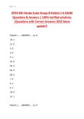 APEX NIH Stroke Scale Group B Patient 1-6 EXAM  Questions & Answers &vert; 100&percnt; Verified solutions  &vert;Questions with Correct Answers 2026 latest  update&excl;&excl; 