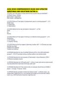 ACSA NCSO COMPREHENSIVE EXAM 2026 UPDATED QUESTIONS AND SOLUTIONS RATED