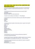 ACSA NCSO FINAL EXAM 2026 ACTUAL QUESTIONS AND SOLUTIONS RATED