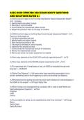 ACSA NCSO UPDATED 2026 EXAM SCRIPT QUESTIONS AND SOLUTIONS RATED