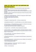 COMD 5070 CORE EXAM TEST 2026 QUESTIONS AND SOLUTIONS RATED