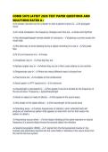 COMD 5070 LATEST 2026 TEST PAPER QUESTIONS AND SOLUTIONS RATED