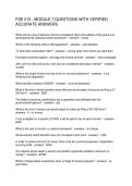FSE 215 - MODULE 7 QUESTIONS WITH VERIFIED ACCURATE ANSWERS