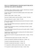 FSE 215 COMPREHNSIVE REVIEW QUESTIONS WITH VERIFIED ACCURATE ANSWERS
