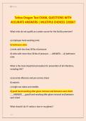 Tattoo Oregon Test EXAM&comma; QUESTIONS WITH  ACCURATE ANSWERS &vert; MULTIPLE CHOICES &vert;2026&excl;&excl; 