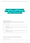 MED-SURG EXAM 1 POSTOPERATIVE CARE QUESTIONS WITH CORRECT ANSWERS