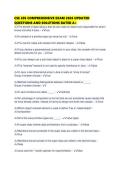 CSE 205 COMPREHENSIVE EXAM 2026 UPDATED QUESTIONS AND SOLUTIONS RATED