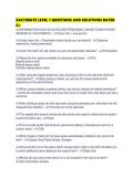 XACTIMATE LEVEL 1 QUESTIONS AND SOLUTIONS RATED