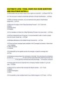 XACTIMATE LEVEL 1 FINAL EXAM 2026 EXAM QUESTIONS AND SOLUTIONS RATED