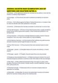 ARIZONA ADJUSTER MAIN EXAMINATION 2026 SET QUESTIONS AND SOLUTIONS RATED