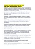 ARIZONA ADJUSTER CORE EXAM TEST 2026 QUESTIONS AND SOLUTIONS RATED A&period;pdf