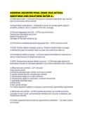 ARIZONA ADJUSTER FINAL EXAM 2026 ACTUAL QUESTIONS AND SOLUTIONS RATED