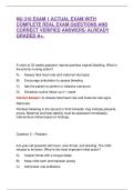 NU 310 EXAM 1 ACTUAL EXAM WITH COMPLETE REAL EXAM QUESTIONS AND CORRECT VERIFIED ANSWERS&sol; ALREADY GRADED A&plus;&period;
