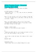 AFAA Practice Exam - Personal Training Q& A 2026