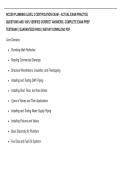 NCCER PLUMBING LEVEL 2 CERTIFICATION EXAM &ndash; ACTUAL EXAM PRACTICE  QUESTIONS AND 100&percnt; VERIFIED CORRECT ANSWERS &vert; COMPLETE EXAM PREP  TESTBANK &vert; GUARANTEED PASS &vert; INSTANT DOWNLOAD PDF