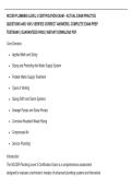 NCCER PLUMBING LEVEL 3 CERTIFICATION EXAM &ndash; ACTUAL EXAM PRACTICE  QUESTIONS AND 100&percnt; VERIFIED CORRECT ANSWERS &vert; COMPLETE EXAM PREP  TESTBANK &vert; GUARANTEED PASS &vert; INSTANT DOWNLOAD PDF