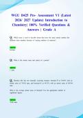 WGU D425 Pre- Assessment V1 &lpar;Latest 2026&sol; 2027 Update&rpar; Introduction to Chemistry&vert; 100&percnt; Verified Questions & Answers &vert; Grade A
