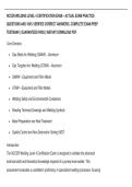 NCCER WELDING LEVEL 4 CERTIFICATION EXAM &ndash; ACTUAL EXAM PRACTICE  QUESTIONS AND 100&percnt; VERIFIED CORRECT ANSWERS &vert; COMPLETE EXAM PREP  TESTBANK &vert; GUARANTEED PASS &vert; INSTANT DOWNLOAD PDF