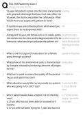 NSG 3500 Maternity Exam 1 Study Guide &vert; Practice Questions & Review