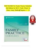Test Banks For Family Practice Guidelines 6th Edition &lpar;Cash&comma;20223&rpar;&comma; Chapter 1-23 &vert; All Chapters&period;