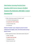 State Barber Licensing Practical Exam  Questions With Correct Answers &lpar;Verified  Answers&rpar; Plus Rationales 2026 Q&A &vert; Instant  Download Pdf