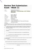 NRNP 6645 Final Exam Review Test Submission Exam - Week 11