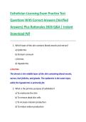 Esthetician Licensing Exam Practice Test  Questions With Correct Answers &lpar;Verified  Answers&rpar; Plus Rationales 2026 Q&A &vert; Instant  Download Pdf