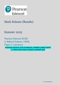 Pearson Edexcel GCSE Biblical Hebrew &lpar;1BH0&rpar; &ndash; Paper 2 Literature Mark Scheme Summer 2025