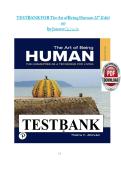 The Art of Being Human &lpar;12th Edition&rpar; by Janaro &ndash; Test Bank &ndash; Chapters 1&ndash;16 Practice Questions with Answers