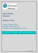 Pearson Edexcel GCSE in Arabic &lpar;1AA0&rpar; &ndash; Paper 3H Reading and Understanding in Arabic Mark Scheme Summer 2025