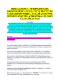 Pharmacology Nursing Process Test Study Guide 2025&sol;2026 Accurate Questions and Correct Detailed Answers with Rationales &vert; 100&percnt; Guaranteed Pass Newest Version