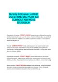 Nursing 221 Exam LATEST QUESTIONS SND VERIFIED CORRECT ANSWERS GRADED A&plus; 100- GUARANTEED PASS&period;docx