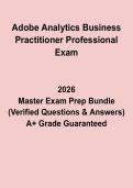 Adobe Analytics Business Practitioner Professional PDF &vert; Certification Exam Prep & Study Guide