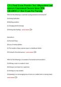 CNA Final Exam-Practice Test 100questions and answers Guaranteed Success latest 2026 GRADED A&plus; Best Exam For Nursing