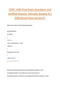 COSC 1436 Final Exam Questions and  verified Answers &vert;Already Graded A&plus;&vert;  2026 Brand New Version&excl;&excl;&excl; 