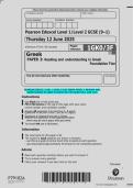 Pearson Edexcel GCSE in Greek &lpar;Level 1&sol;2&comma; 1GK0&rpar; &ndash; Paper 3 Reading and Understanding in Greek Foundation Tier Questions June 2025