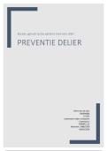 Bij een geriatrische pati&euml;nt met een uwi preventie van een delier