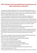 Package deal for ASPT Study Guide Exam &ndash; 2026&sol;2027 &vert; Questions with 100&percnt; verified correct answers &lpar;A&plus; guaranteed&rpar;