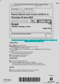 Pearson Edexcel GCSE in Greek &lpar;Level 1&sol;2&comma; 1GK0&rpar; &ndash; Paper 4 Writing in Greek Questions June 2025
