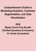 Comprehensive Guide to Marketing Analytics&comma; Customer Segmentation&comma; and Data PDF &vert; Study & Practice Guide