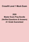 CrossFit Level 1 Mock Exam PDF &vert; Certification Practice & Study Guide