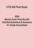 CTS 234 Final Exam PDF &vert; Practice Test & Study Guide