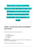 Ohio Falconry License Examination ACTUAL EXAM 2025&sol;2026 &vert; Practice Test &vert; 150 Questions &vert; Correct Answers and Rationales &vert; Instant Download PDF &vert; Verified Q&A &vert; Pass Guaranteed - A&plus; Graded