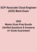 GCP Associate Cloud Engineer &lpar;ACE&rpar; Mock Exam PDF &vert; Google Cloud Certification Practice & Study Guide