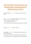 ENSF 461 Midterm Exam Questions and  Verified Answers &vert;Already Graded A&plus;&vert;  2026 Brand New Version&excl;&excl;&excl;