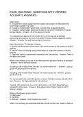 ECON 1500 EXAM 1 QUESTIONS WITH VERIFIED ACCURATE ANSWERS